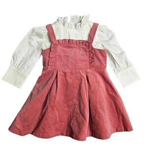 Janie & Jack Corduroy Jumper in Mauvewood Size: 12-18 Months